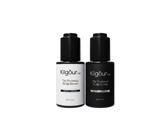 KilgourMD prevention and treatment scalp serum bottles